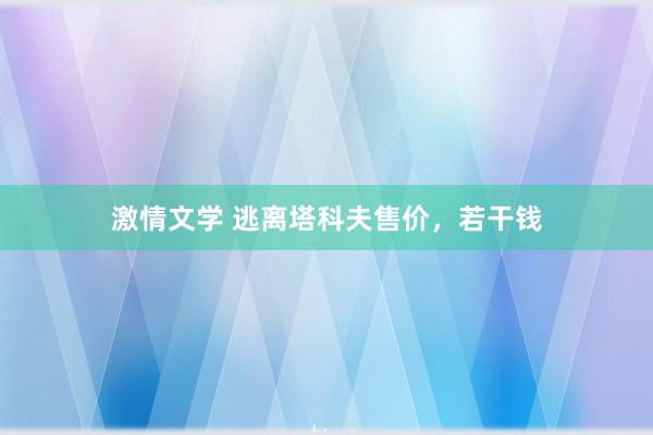 激情文学 逃离塔科夫售价，若干钱